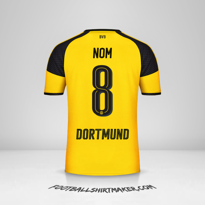 Maillot Borussia Dortmund Cup 2016/17 -  nom - 8