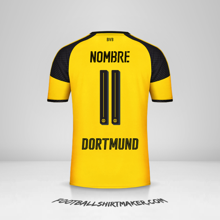 Camiseta Borussia Dortmund Cup 2016/17 -  nombre - 11