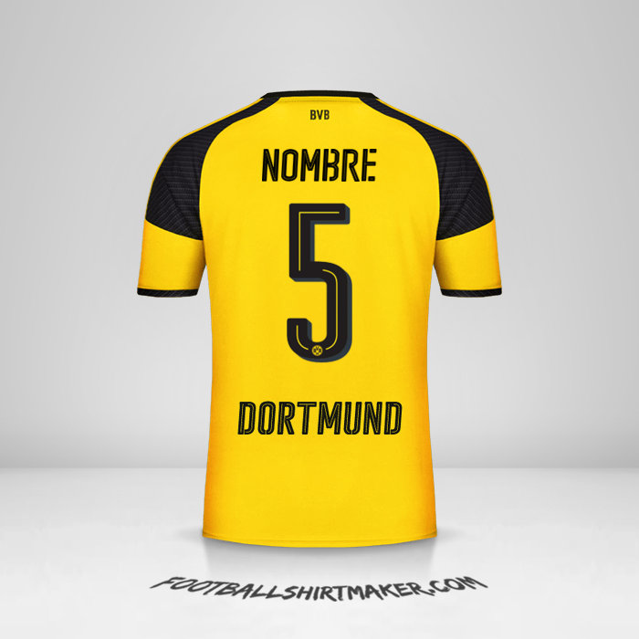 Jersey Borussia Dortmund Cup 2016/17 -  nombre - 5