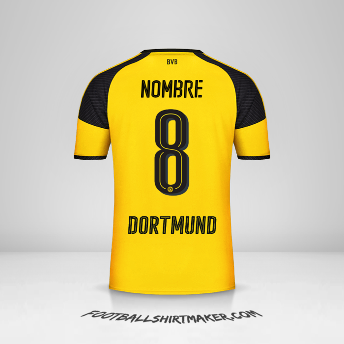Camiseta Borussia Dortmund Cup 2016/17 -  nombre - 8
