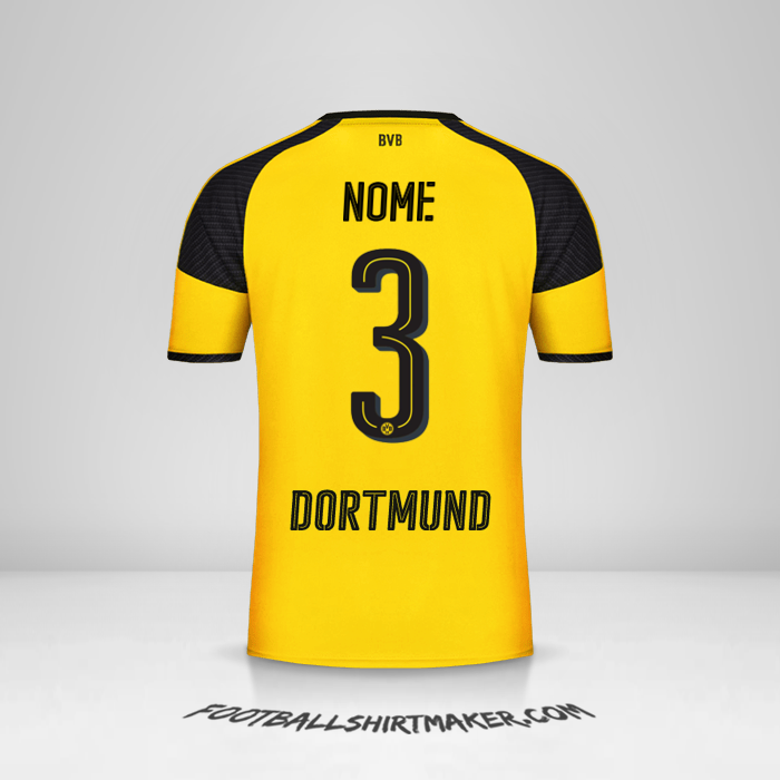 Maglia Borussia Dortmund Cup 2016/17 -  nome - 3