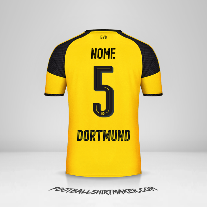 Maglia Borussia Dortmund Cup 2016/17 -  nome - 5