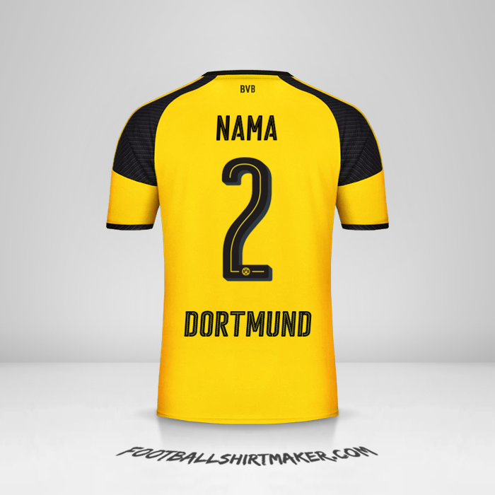 Jersey Borussia Dortmund Cup 2016/17 -  nama - 2