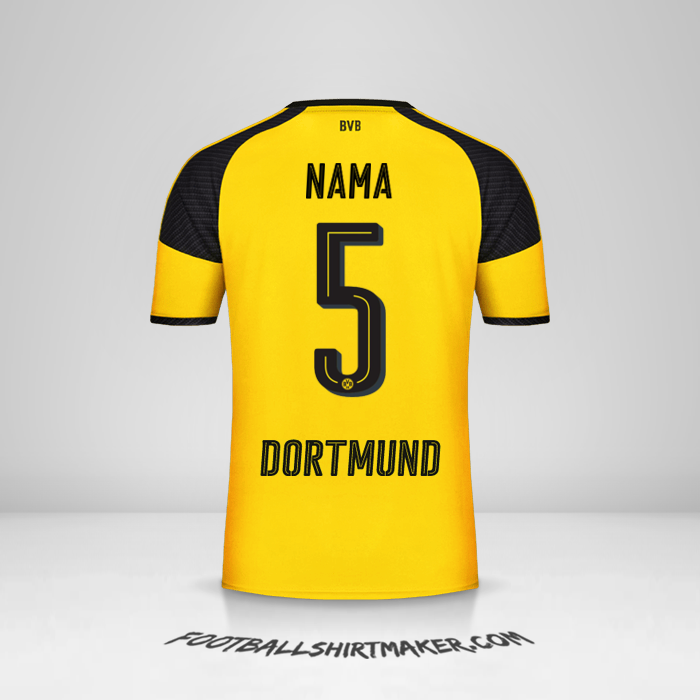 Jersey Borussia Dortmund Cup 2016/17 -  nama - 5
