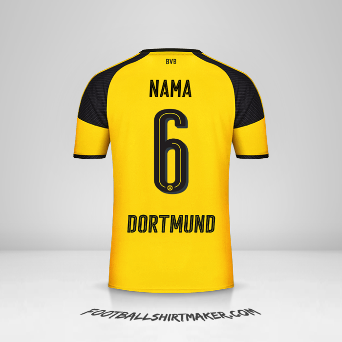 Jersey Borussia Dortmund Cup 2016/17 -  nama - 6