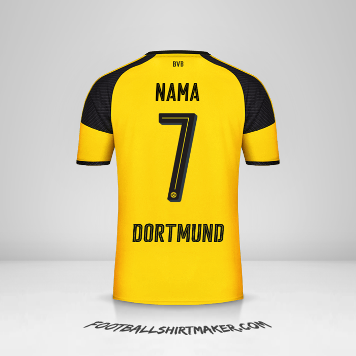 Jersey Borussia Dortmund Cup 2016/17 -  nama - 7
