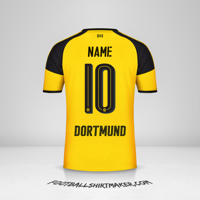 Trikot Borussia Dortmund Cup 2016/17 -  name - 10