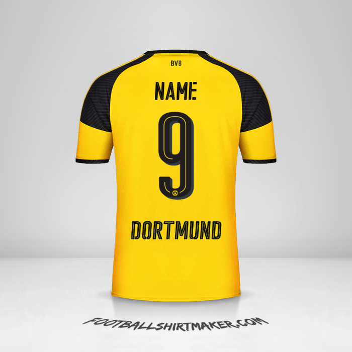 Trikot Borussia Dortmund Cup 2016/17 -  name - 9