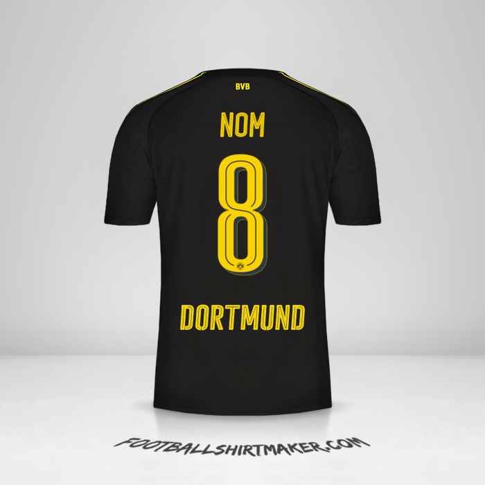 Maillot Borussia Dortmund 2016/17 Extérieur -  nom - 8