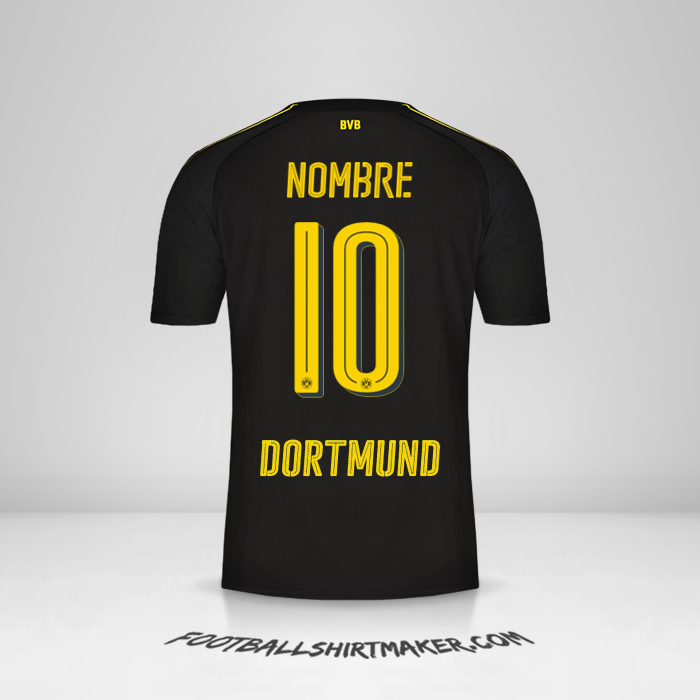 Jersey Borussia Dortmund 2016/17 Visita -  nombre - 10
