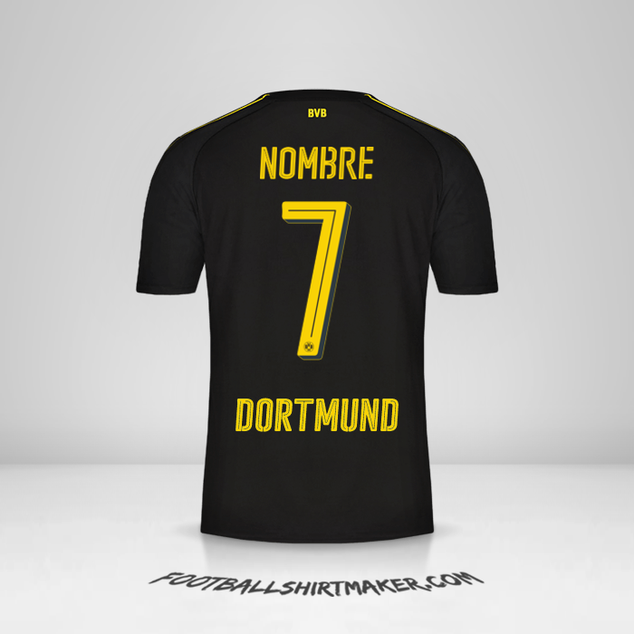 Jersey Borussia Dortmund 2016/17 Visita -  nombre - 7