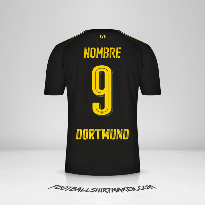 Jersey Borussia Dortmund 2016/17 Visita -  nombre - 9