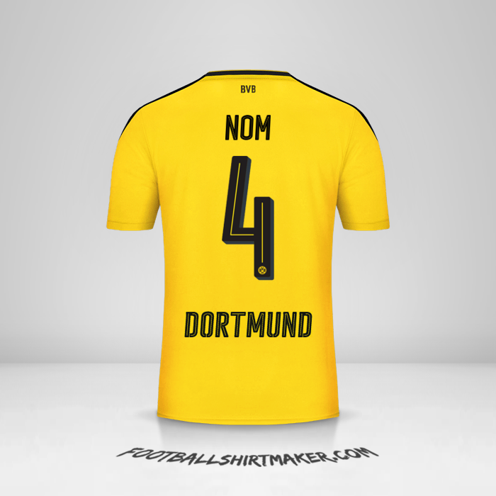 Maillot Borussia Dortmund 2016/17 -  nom - 4