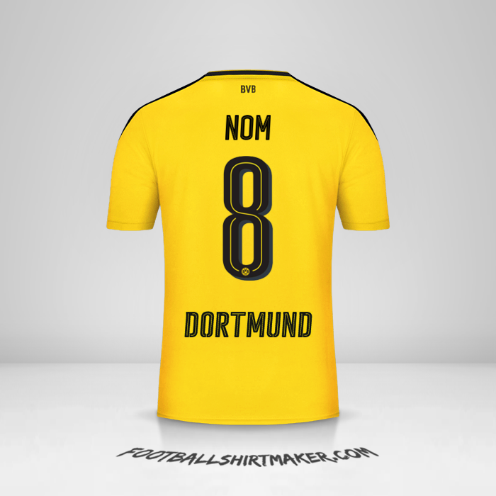 Maillot Borussia Dortmund 2016/17 -  nom - 8
