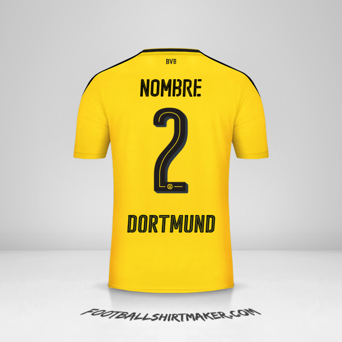Jersey Borussia Dortmund 2016/17 -  nombre - 2