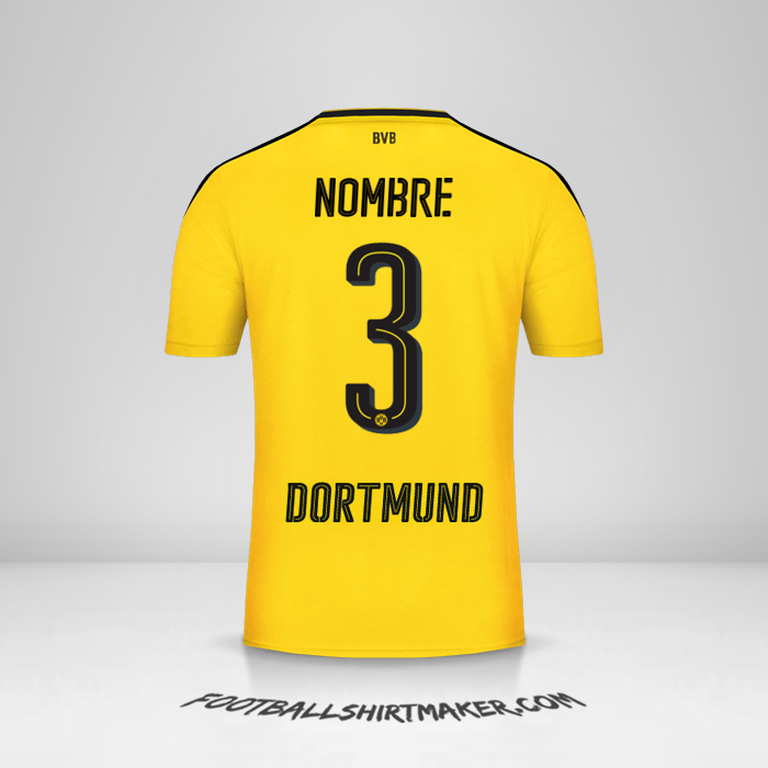 Jersey Borussia Dortmund 2016/17 -  nombre - 3
