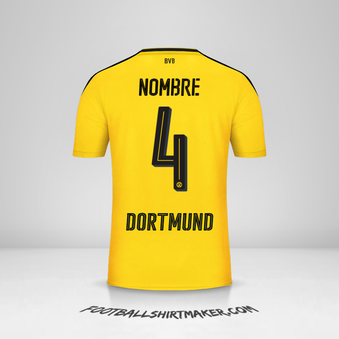 Jersey Borussia Dortmund 2016/17 -  nombre - 4