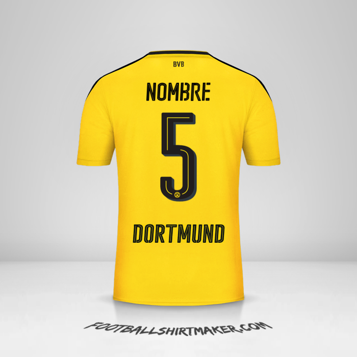 Jersey Borussia Dortmund 2016/17 -  nombre - 5