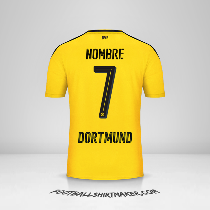 Jersey Borussia Dortmund 2016/17 -  nombre - 7