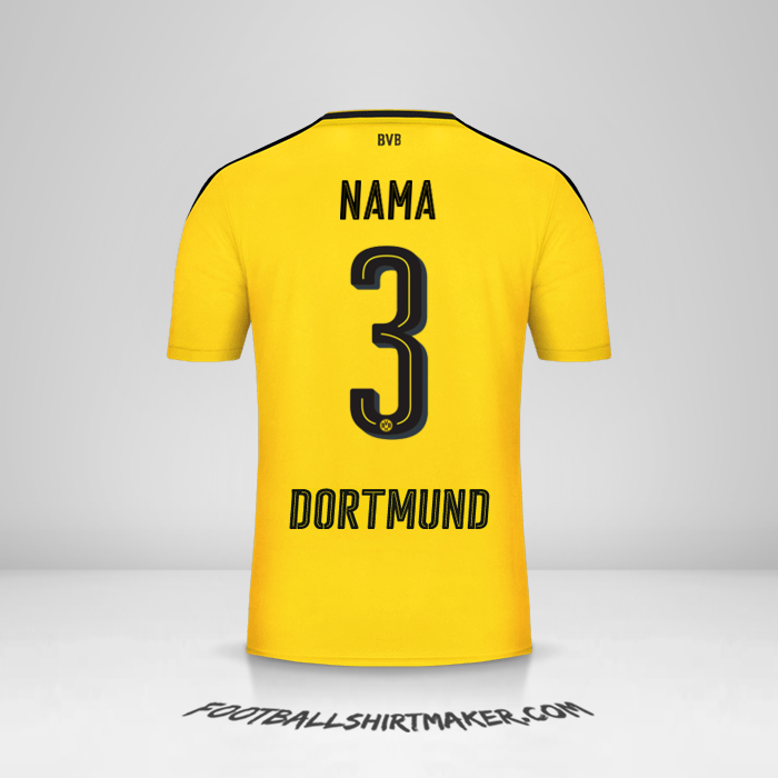 Jersey Borussia Dortmund 2016/17 -  nama - 3