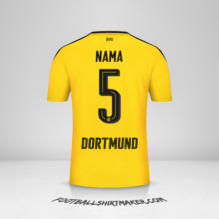 Jersey Borussia Dortmund 2016/17 -  nama - 5
