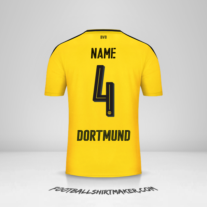 Trikot Borussia Dortmund 2016/17 -  name - 4