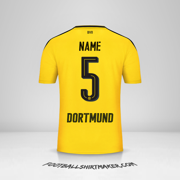 Trikot Borussia Dortmund 2016/17 -  name - 5