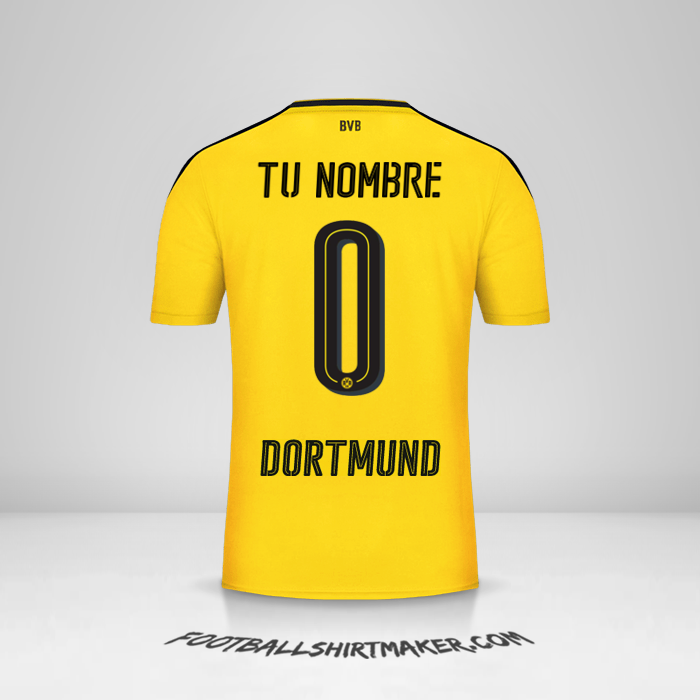 Camiseta Borussia Dortmund 2016/17 -  tu nombre - 0