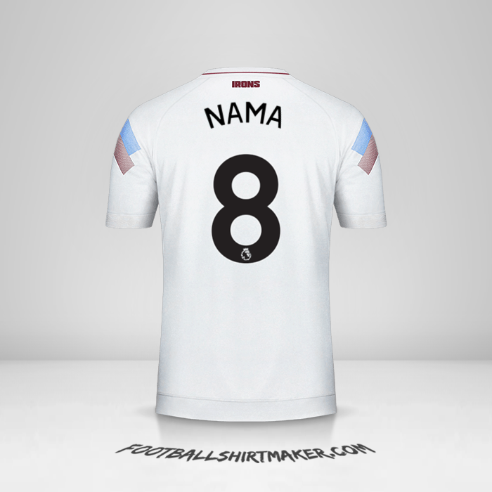 Jersey West Ham United FC 2018/19 Ketiga -  nama - 8