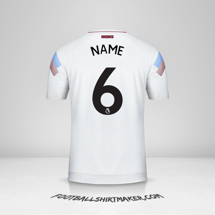 Shirt West Ham United FC 2018/19 Third -  name - 6