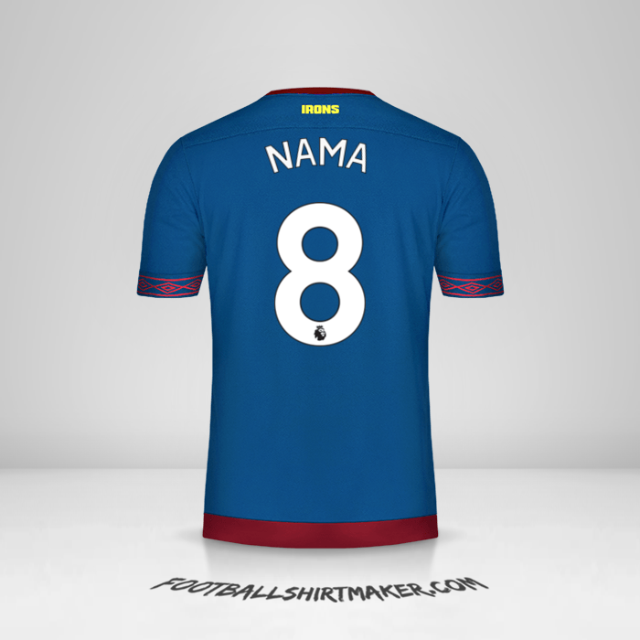 Jersey West Ham United FC 2018/19 Alternatif -  nama - 8