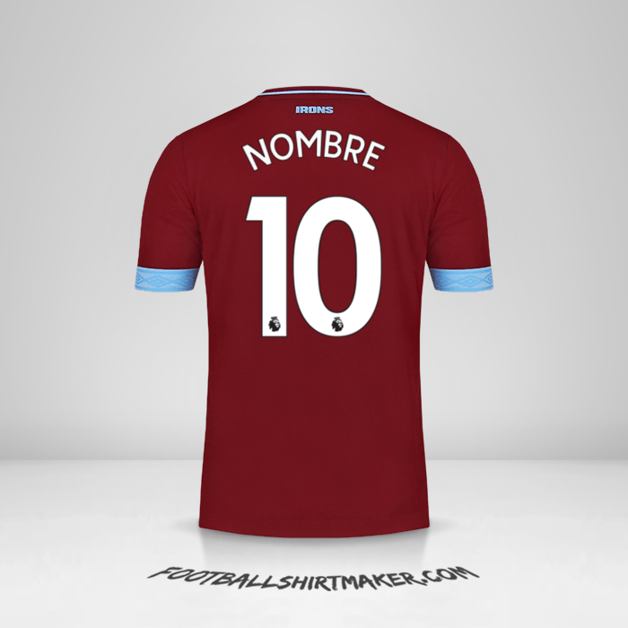 Jersey West Ham United FC 2018/19 -  nombre - 10