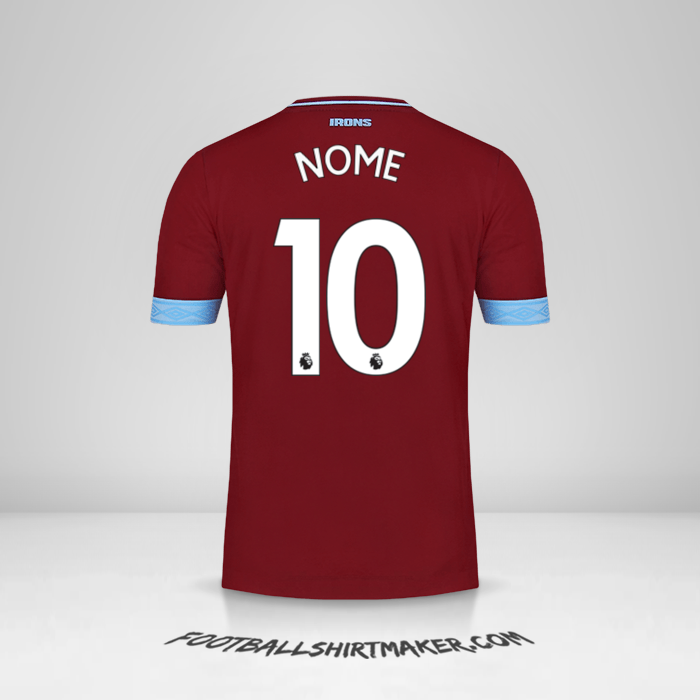 Maglia West Ham United FC 2018/19 -  nome - 10