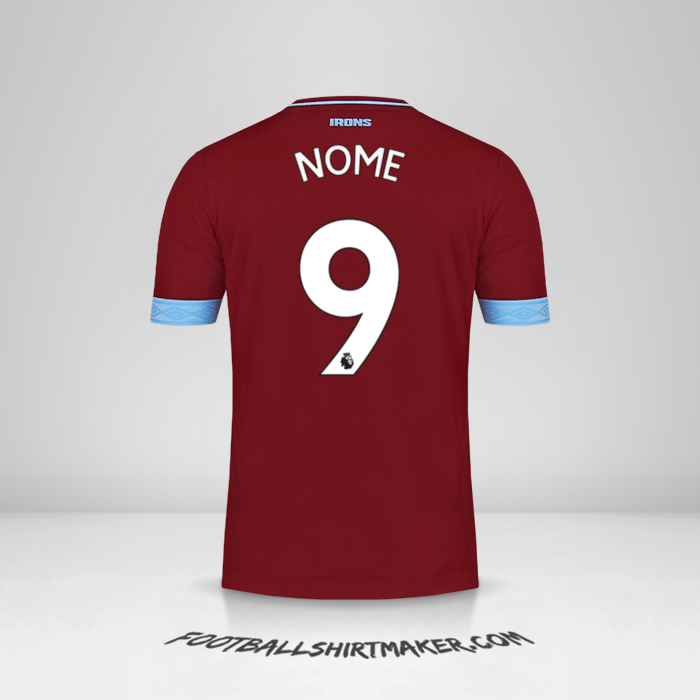Camisola West Ham United FC 2018/19 -  nome - 9