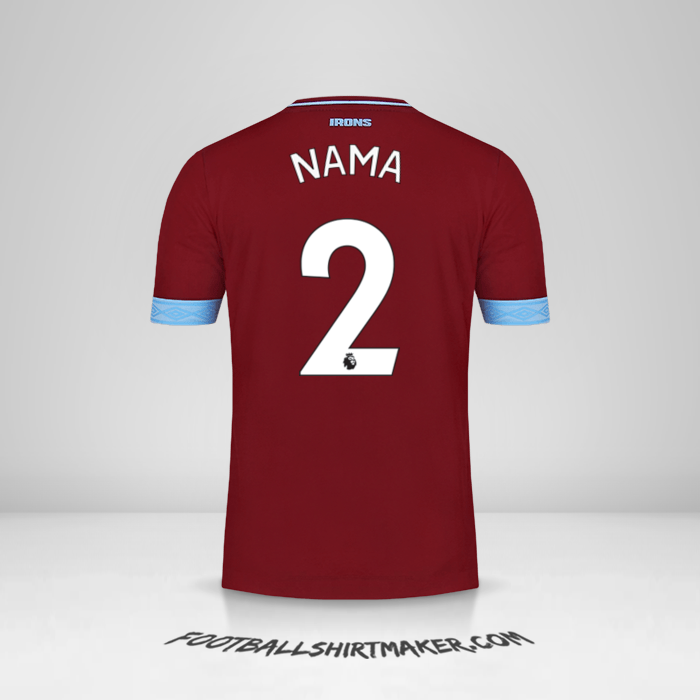 Jersey West Ham United FC 2018/19 -  nama - 2