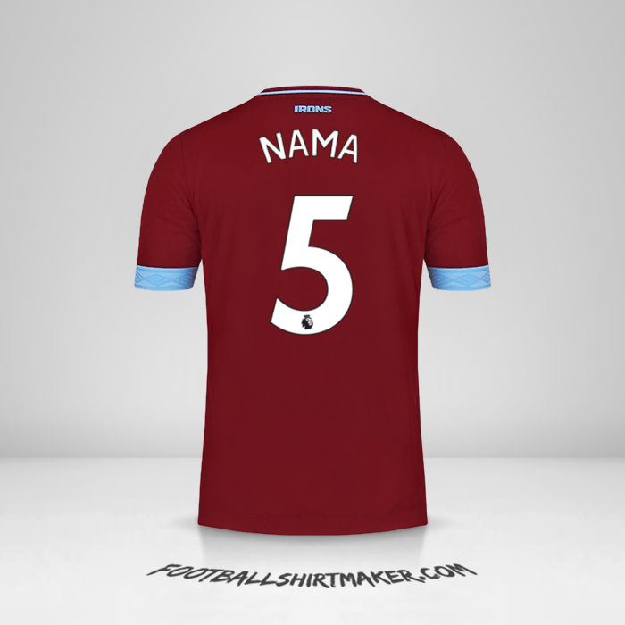 Jersey West Ham United FC 2018/19 -  nama - 5