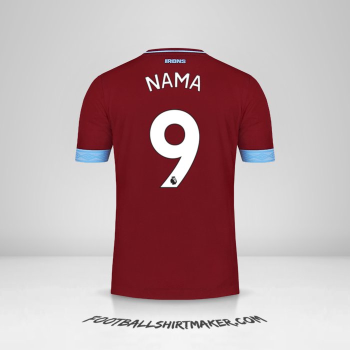 Jersey West Ham United FC 2018/19 -  nama - 9