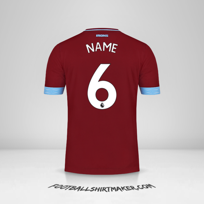 Shirt West Ham United FC 2018/19 -  name - 6