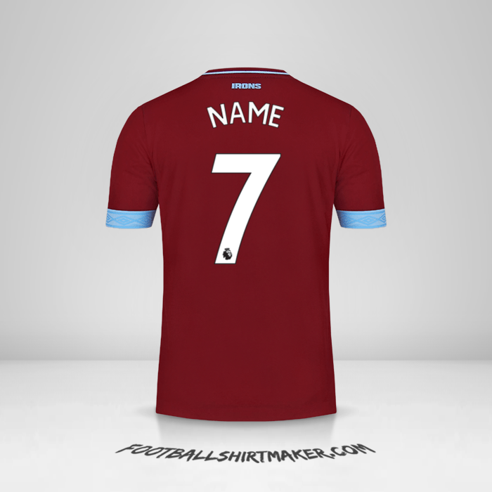 Jersey West Ham United FC 2018/19 -  name - 7