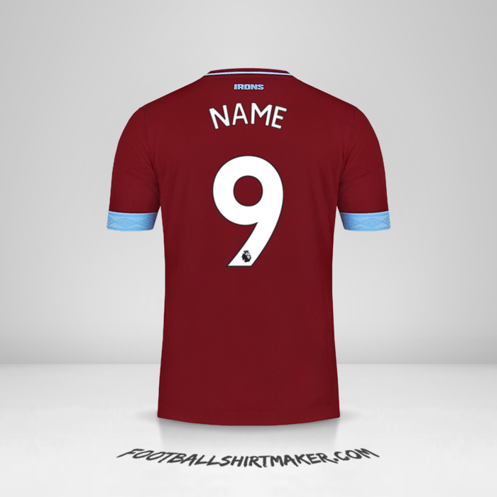 Trikot West Ham United FC 2018/19 -  name - 9