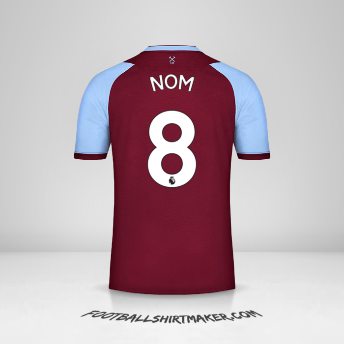 Maillot West Ham United FC 2020/21 -  nom - 8