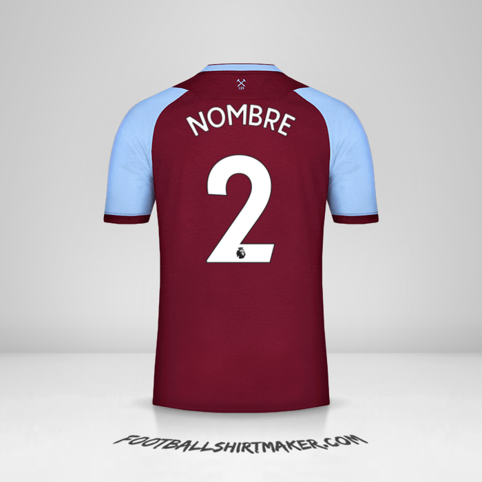 Jersey West Ham United FC 2020/21 -  nombre - 2