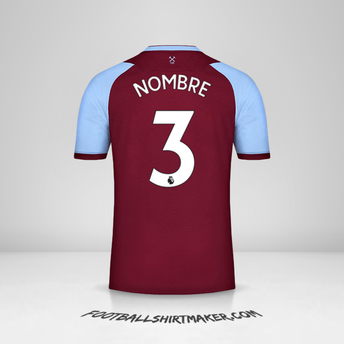 Jersey West Ham United FC 2020/21 -  nombre - 3