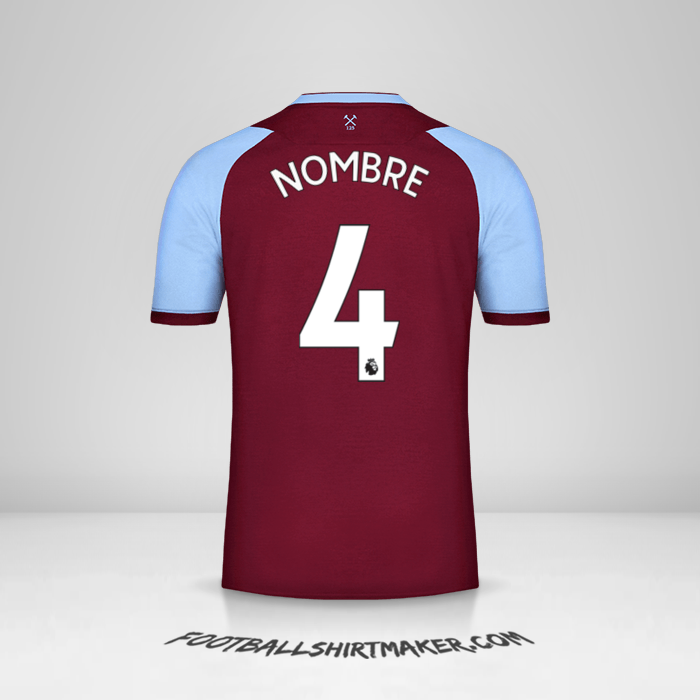 Jersey West Ham United FC 2020/21 -  nombre - 4