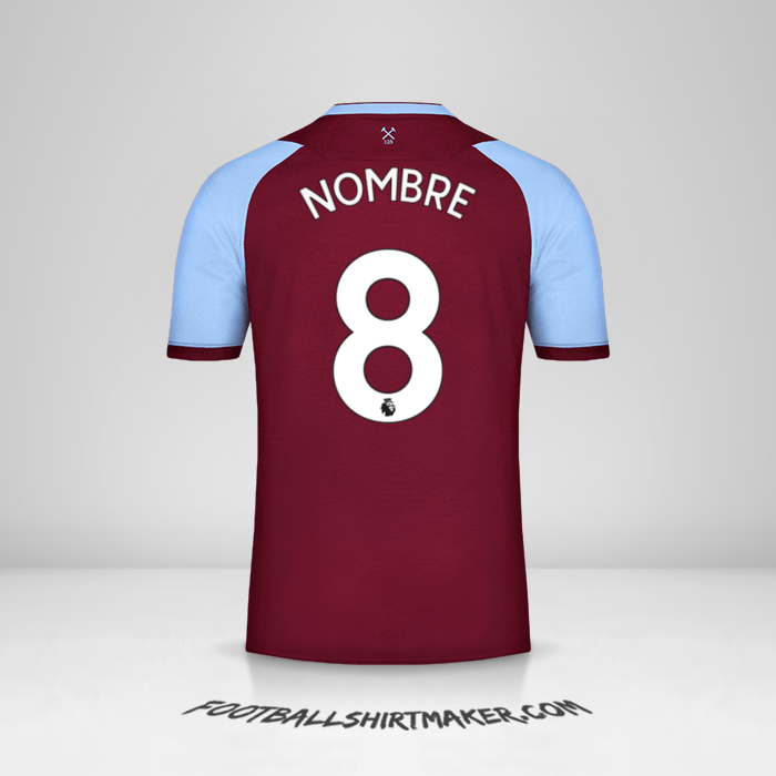 Camiseta West Ham United FC 2020/21 -  nombre - 8