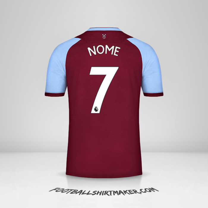 Camisola West Ham United FC 2020/21 -  nome - 7