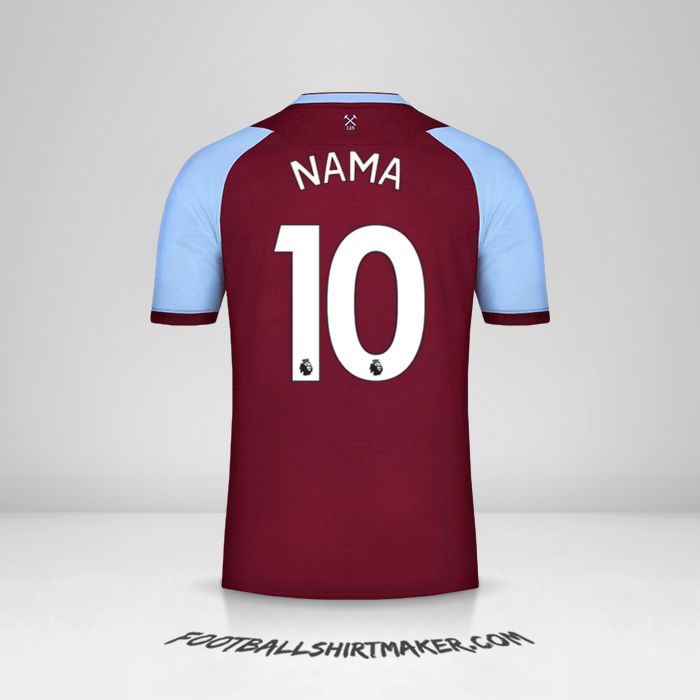 Jersey West Ham United FC 2020/21 -  nama - 10