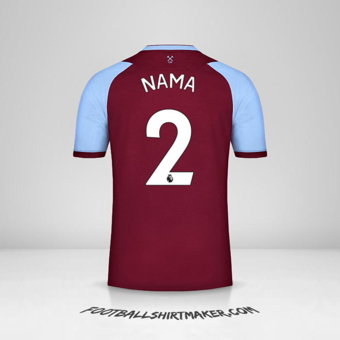 Jersey West Ham United FC 2020/21 -  nama - 2