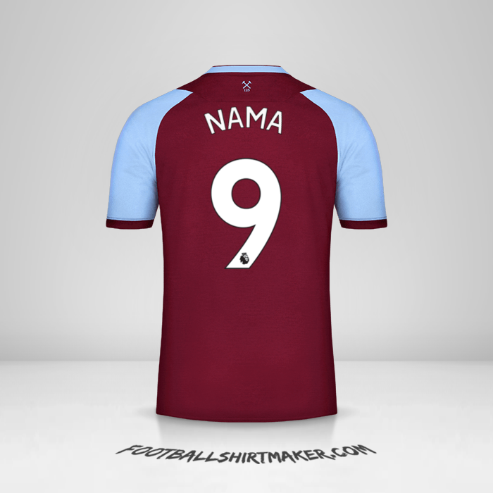 Jersey West Ham United FC 2020/21 -  nama - 9