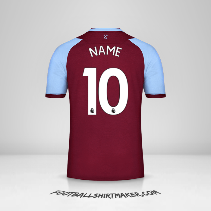 Trikot West Ham United FC 2020/21 -  name - 10